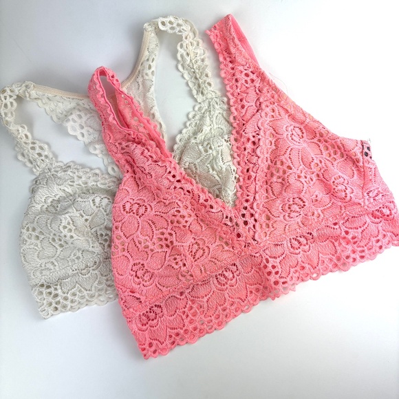 Bundle of 2 - Aerie Lace Bralettes - Size Medium - Picture 1 of 7